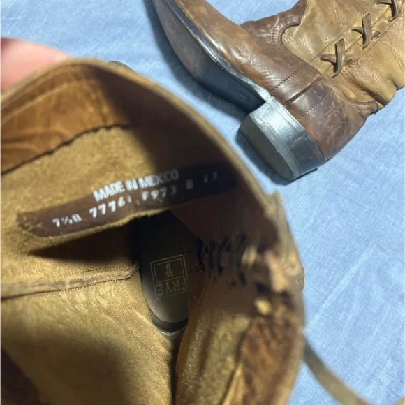 Vintage Frye Leather Western Boots – Women’s 7.5 B - Picture 3 of 4